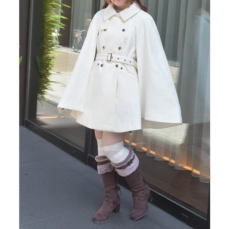 ダブルボタンケープコート | axes femme | 詳細画像11 