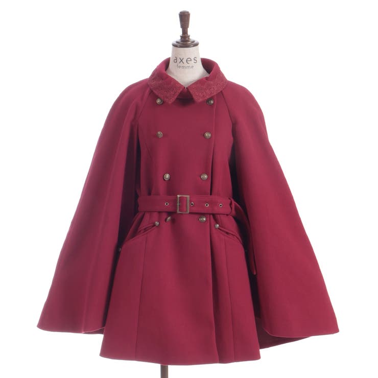 ダブルボタンケープコート | axes femme | 詳細画像19 