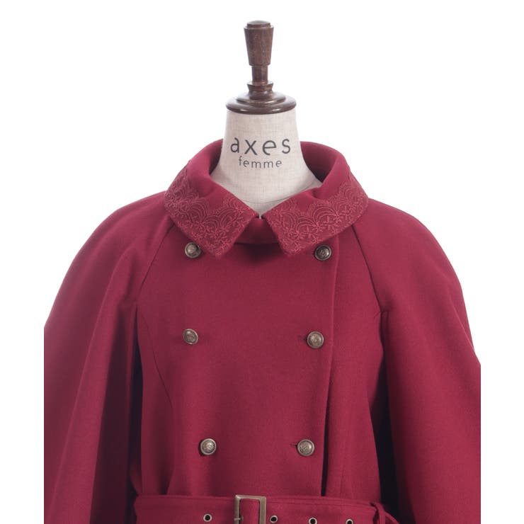 ダブルボタンケープコート | axes femme | 詳細画像22 