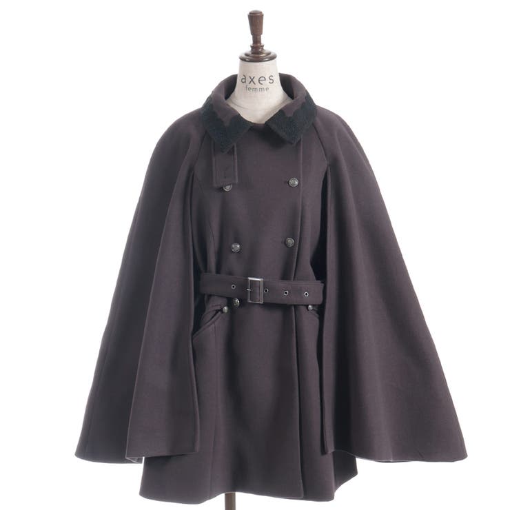 ダブルボタンケープコート | axes femme | 詳細画像27 