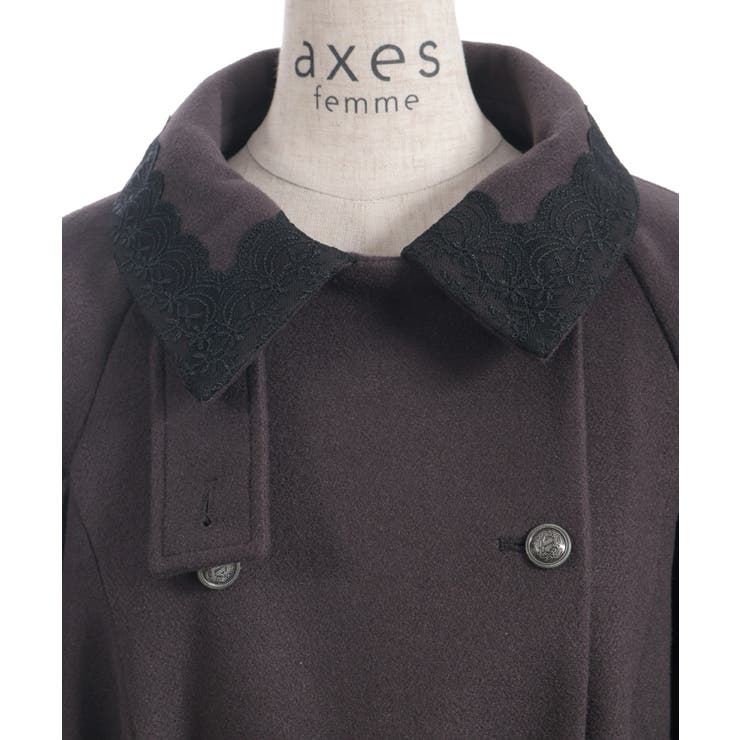 ダブルボタンケープコート | axes femme | 詳細画像30 