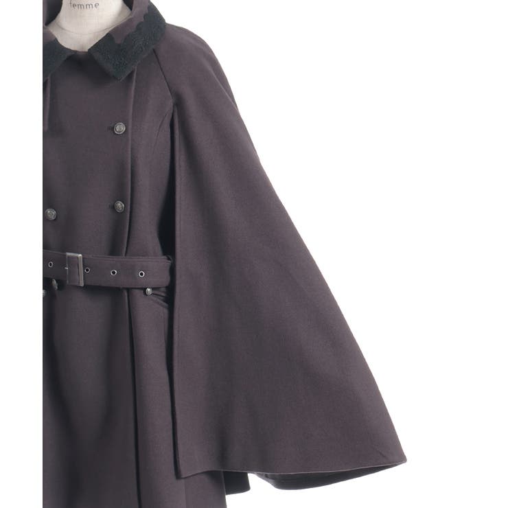 ダブルボタンケープコート | axes femme | 詳細画像33 