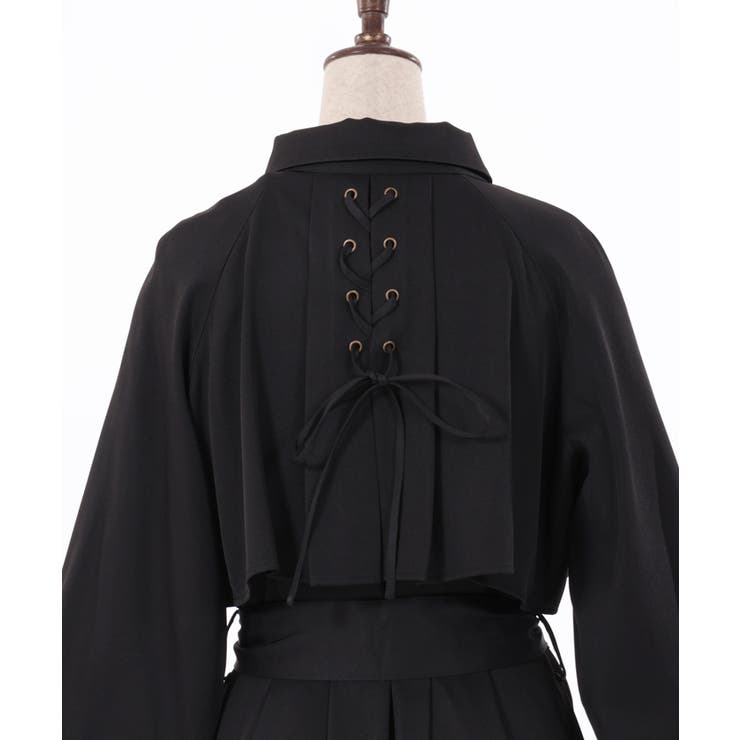 後レースアップトレンチコート[品番：IGAW0004694]｜axes femme