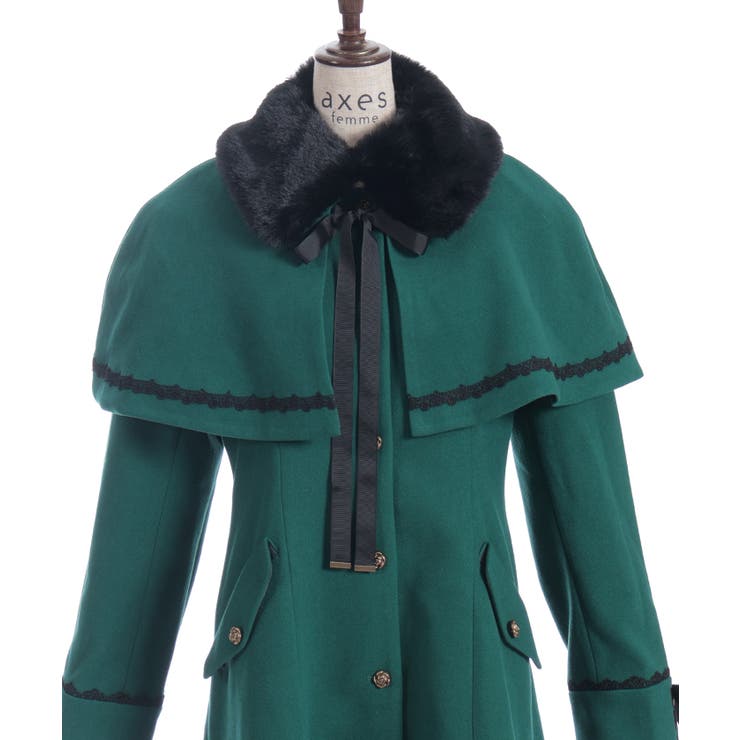 ケープセットバッスルコート | axes femme | 詳細画像20 