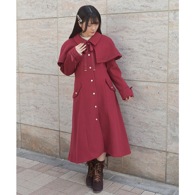 ケープセットバッスルコート | axes femme | 詳細画像4 