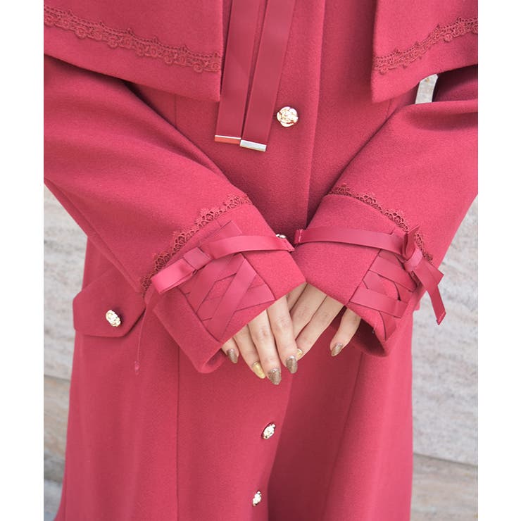 ケープセットバッスルコート | axes femme | 詳細画像6 