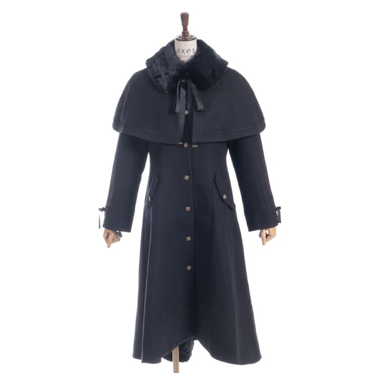 黒 | ケープセットバッスルコート | axes femme