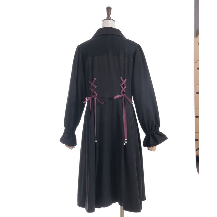 Wレースアップトレンチコート[品番：IGAW0006866]｜axes femme