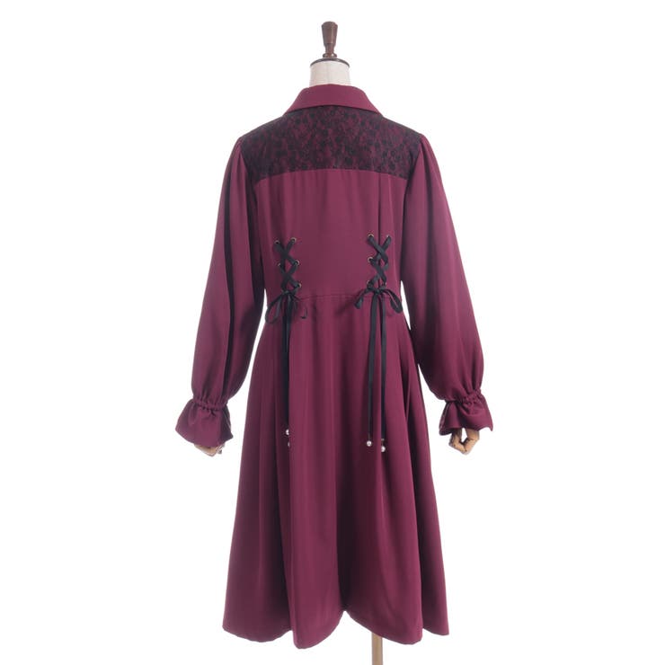 Wレースアップトレンチコート[品番：IGAW0006866]｜axes femme