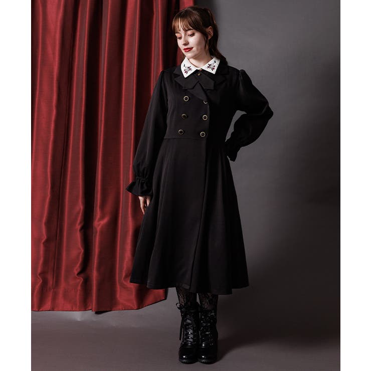 黒レーストレンチコート セール】レースキリカエトレンチコート