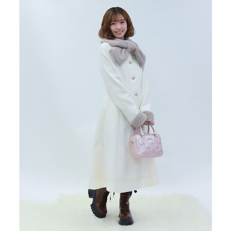 ファーティペ付ロングコート | axes femme | 詳細画像11 