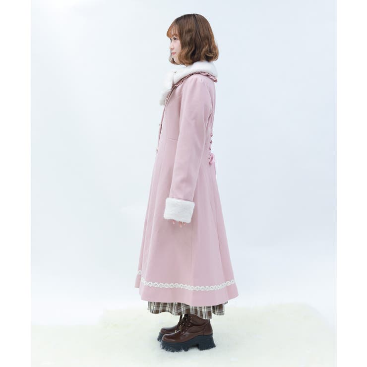 ファーティペ付ロングコート | axes femme | 詳細画像2 