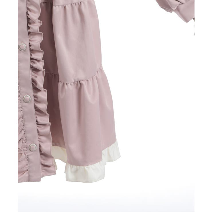 バイカラーワンピースコート | axes femme | 詳細画像10 