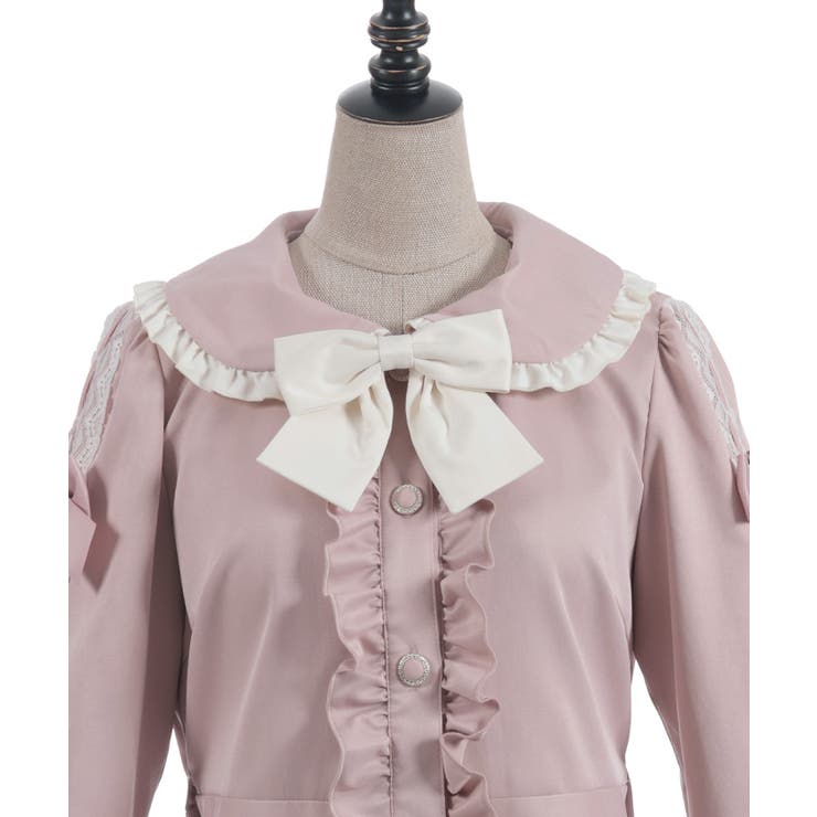 バイカラーワンピースコート | axes femme | 詳細画像12 