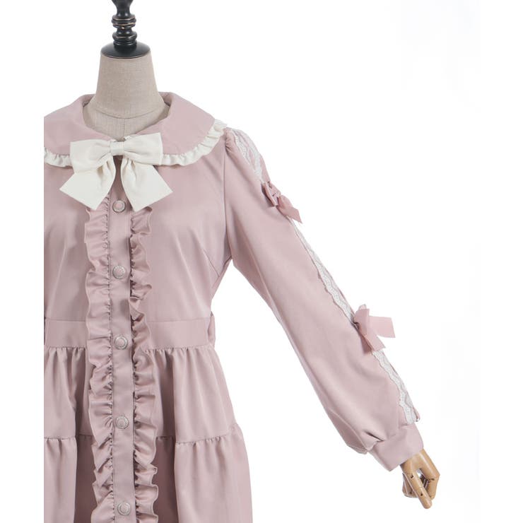 バイカラーワンピースコート | axes femme | 詳細画像14 