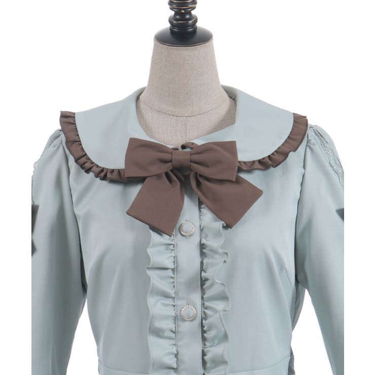 バイカラーワンピースコート | axes femme | 詳細画像20 