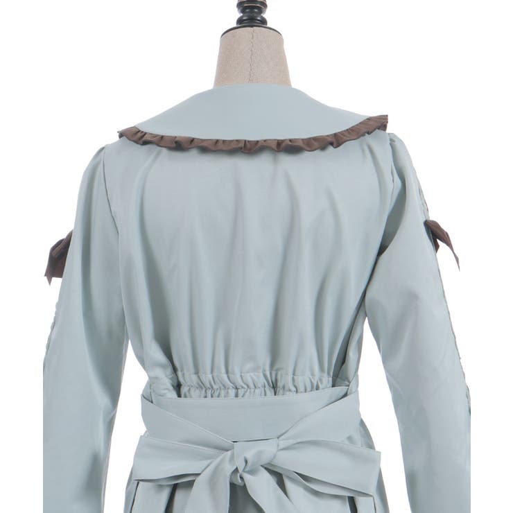 バイカラーワンピースコート | axes femme | 詳細画像21 