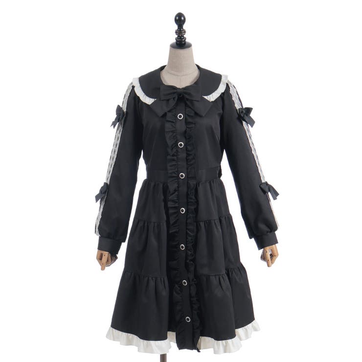 バイカラーワンピースコート | axes femme | 詳細画像23 