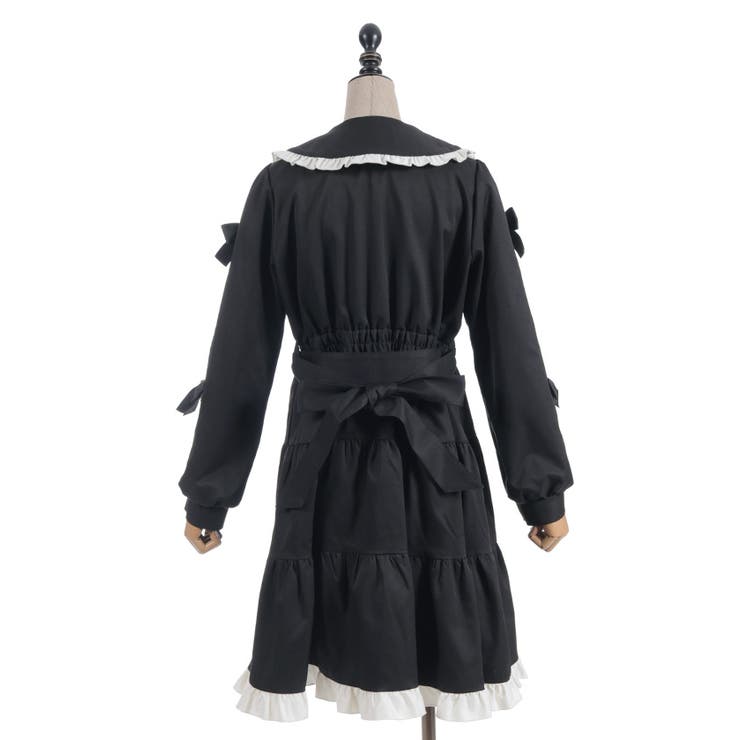 バイカラーワンピースコート | axes femme | 詳細画像25 