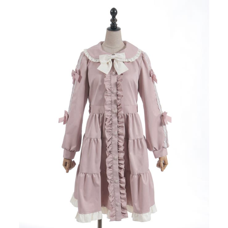 バイカラーワンピースコート | axes femme | 詳細画像6 