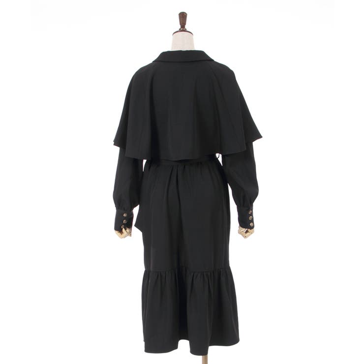 ケープ付インバネス風コート[品番：IGAW0003163]｜axes femme