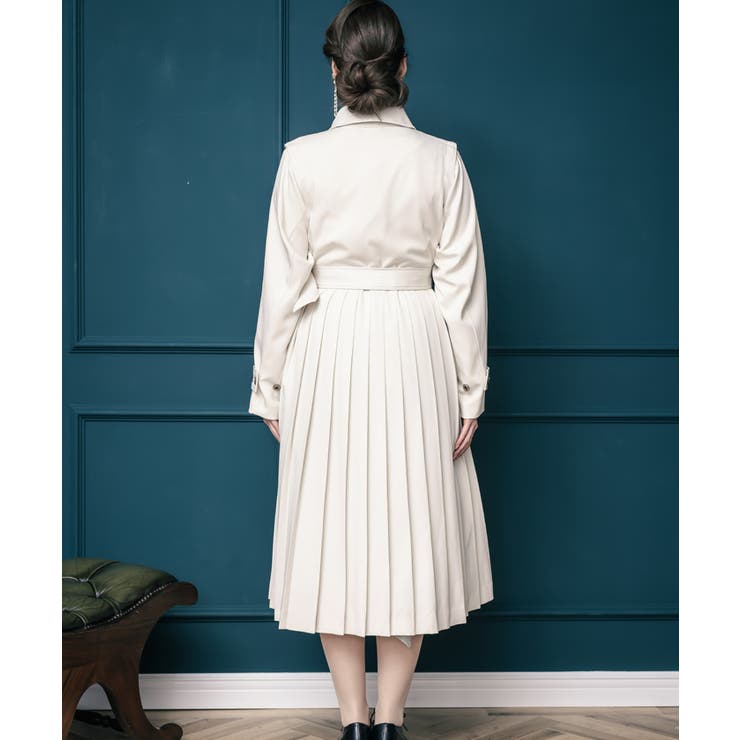 axes femme（アクシーズファム）の「プリーツレーストレンチ