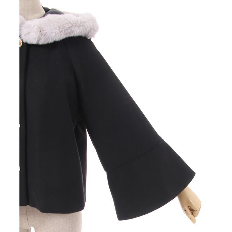 ベルスリーブショートコート[品番：IGAW0004047]｜axes femme