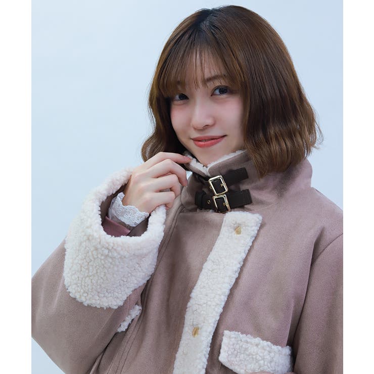 フェイクスエード×ボアコート | axes femme | 詳細画像12 