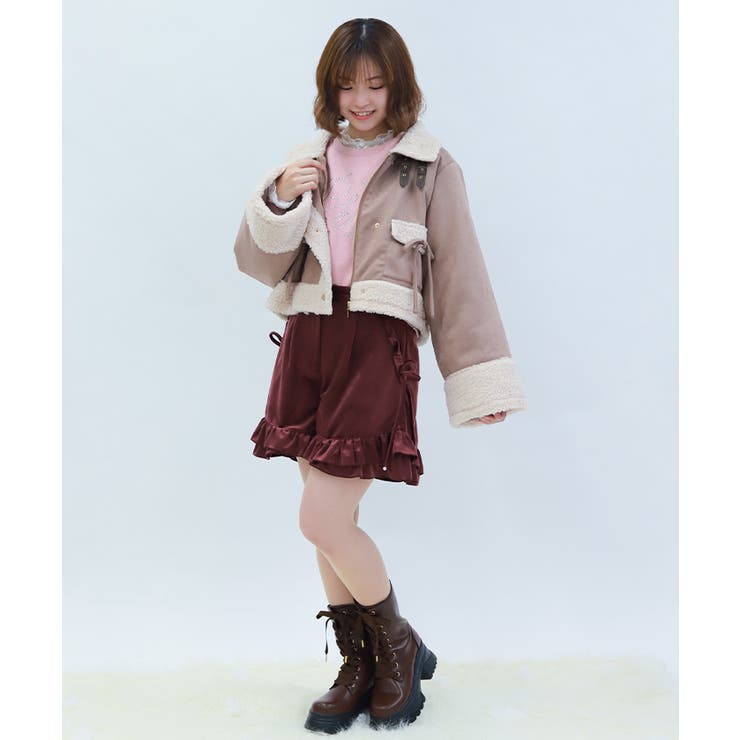フェイクスエード×ボアコート | axes femme | 詳細画像14 