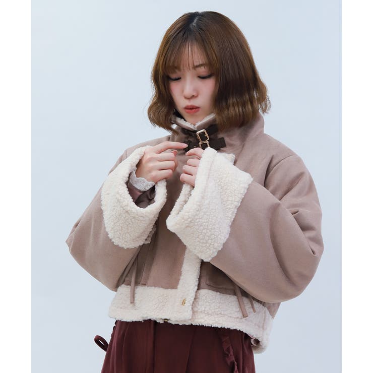 フェイクスエード×ボアコート | axes femme | 詳細画像15 