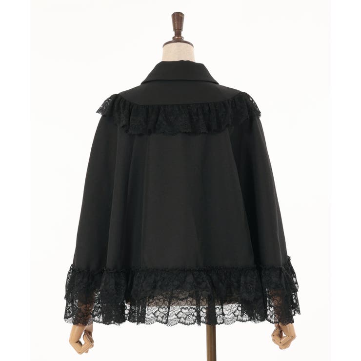 極美品✨アクシーズファム　フードケープ付フェミンコート　2way レースリボンM