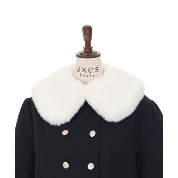 裾レースショートコート[品番：IGAW0005638]｜axes femme