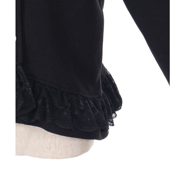 裾レースショートコート[品番：IGAW0005638]｜axes femme（アクシーズ