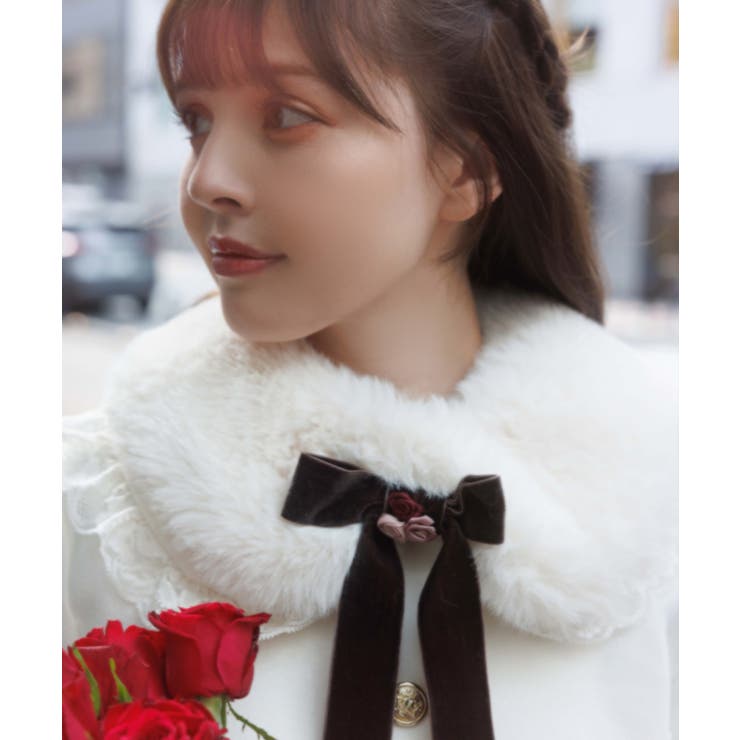 ローズリボン付フリルＣＯ | axes femme | 詳細画像7 