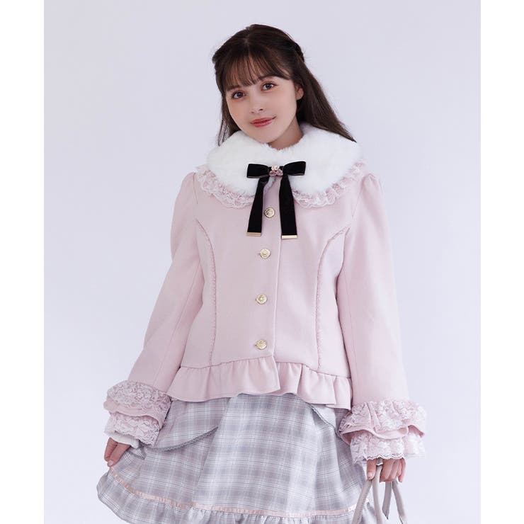 ピンク | ローズリボン付フリルＣＯ | axes femme