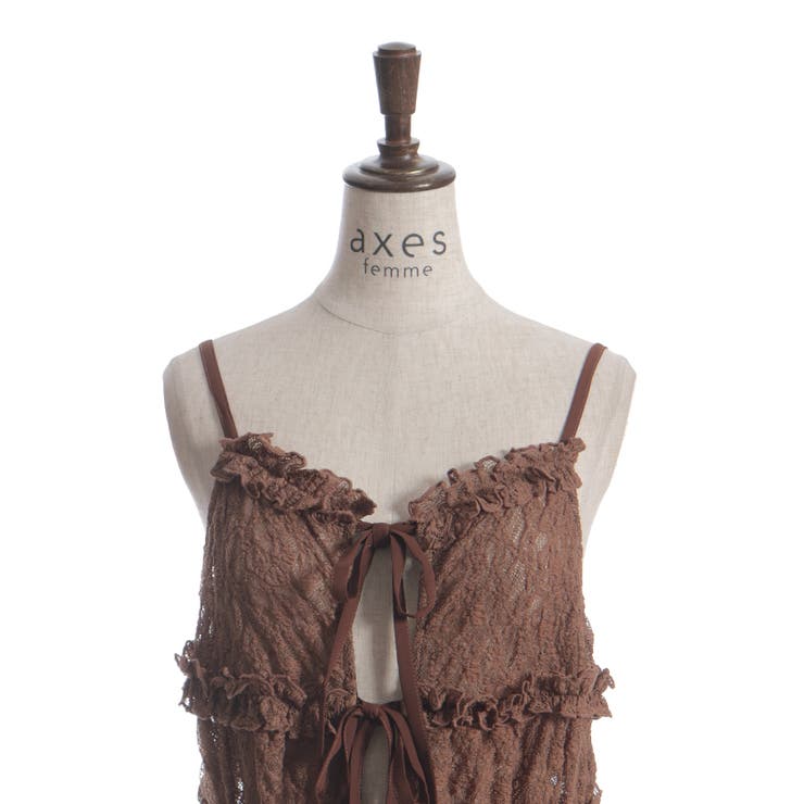 チュニック丈レースキャミ | axes femme | 詳細画像22 