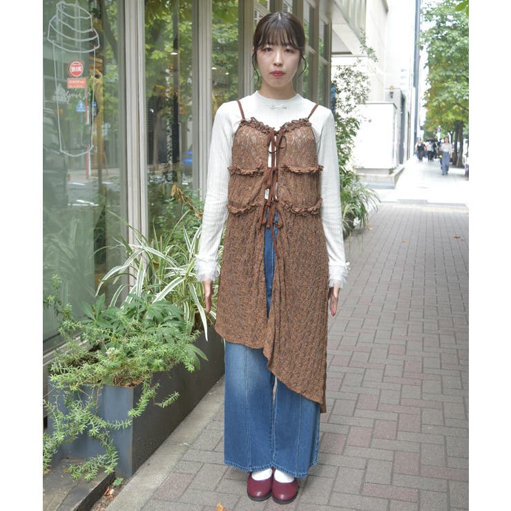 チュニック丈レースキャミ | axes femme | 詳細画像4 