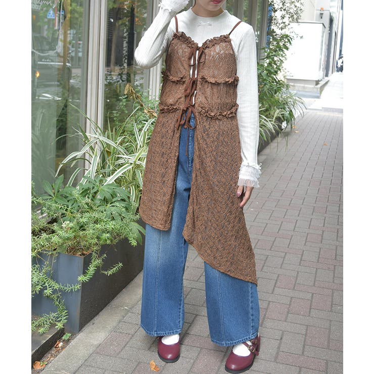 チュニック丈レースキャミ | axes femme | 詳細画像6 