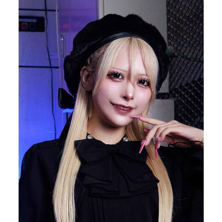 黒 | ペンタグラムシャギーベレー帽 | axes femme