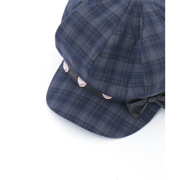 パーツ×リボン付キャスケット | axes femme | 詳細画像14 