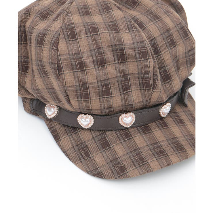 パーツ×リボン付キャスケット | axes femme | 詳細画像7 