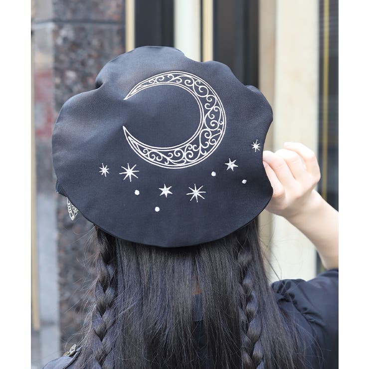 星モチーフ刺繍ベレー[品番：IGAW0006627]｜axes femme