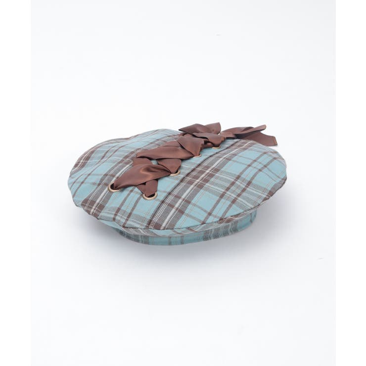 axes femme kawaii タータンチェックベレー帽 ブルー 新品未使用 axes femme kawaii タータンチェックベレー帽 ブルー 新品未使用