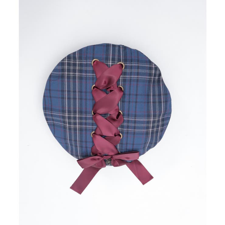 タータンチェックリボンベレー[品番：IGAW0006974]｜axes femme