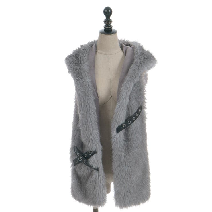 ネコミミファーフードマフラー | axes femme | 詳細画像18 