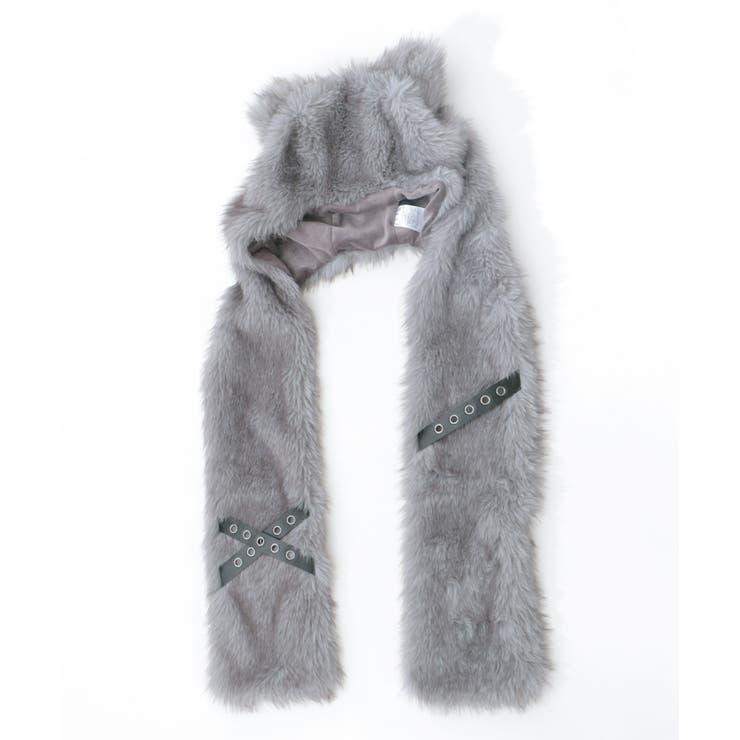 ネコミミファーフードマフラー | axes femme | 詳細画像23 