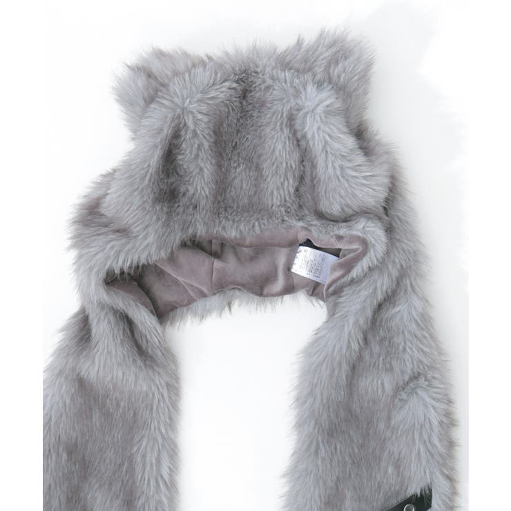 ネコミミファーフードマフラー | axes femme | 詳細画像24 