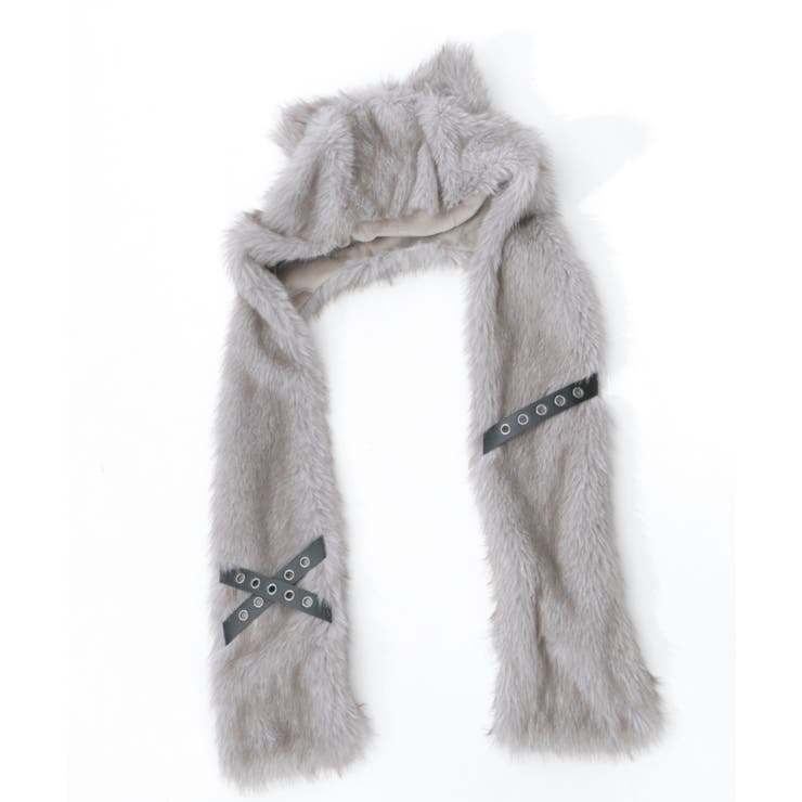 ネコミミファーフードマフラー | axes femme | 詳細画像7 