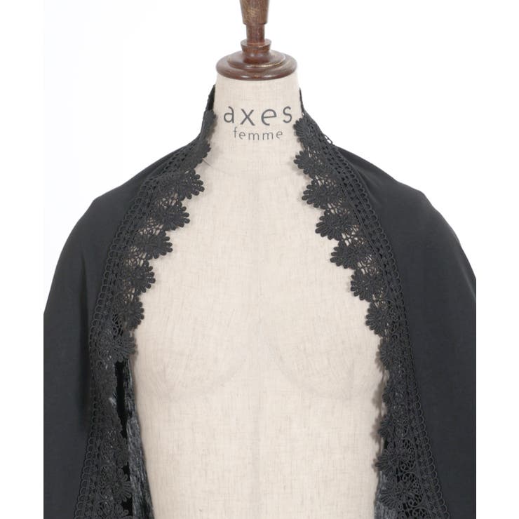 バラ釦付2wayUVストール[品番：IGAW0004996]｜axes femme