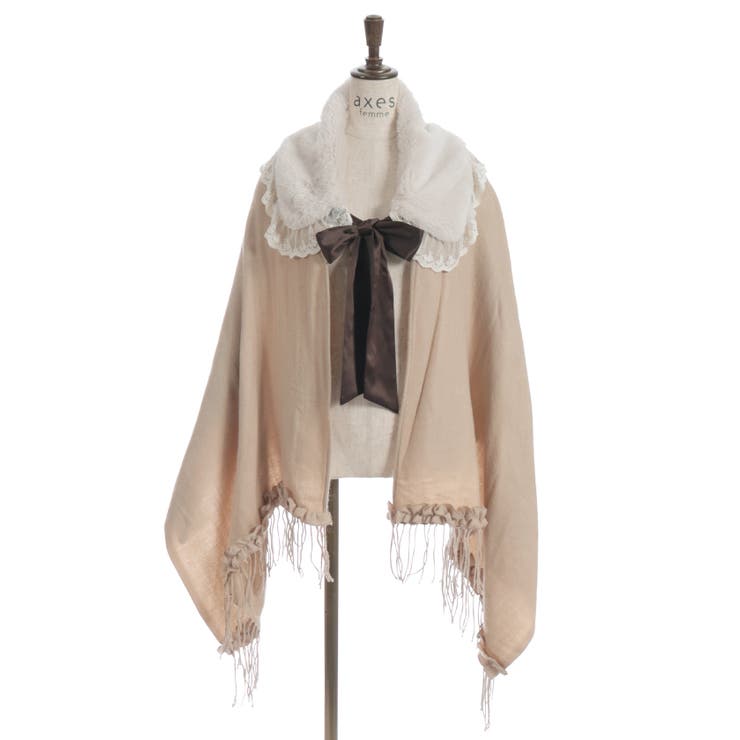 ファーティペット付きストール | axes femme | 詳細画像15 